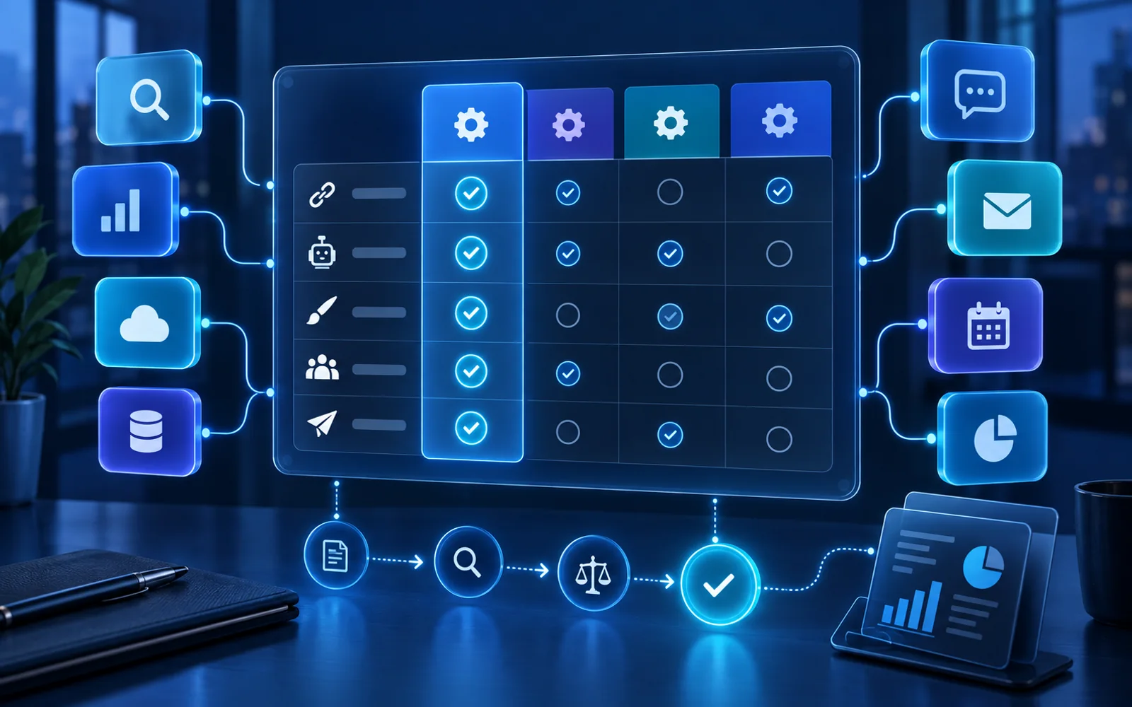 SEO reporting software selection scorecard for agencies comparing integrations, automation, branding, permissions and delivery